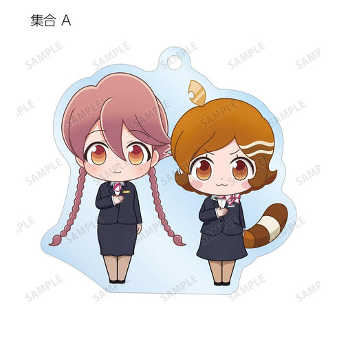 『アポカリプスホテル』トレーディング ちびキャラ ホテルモントレ制服&モーニングスタッフver. アクリルキーホルダー(単位/BOX)